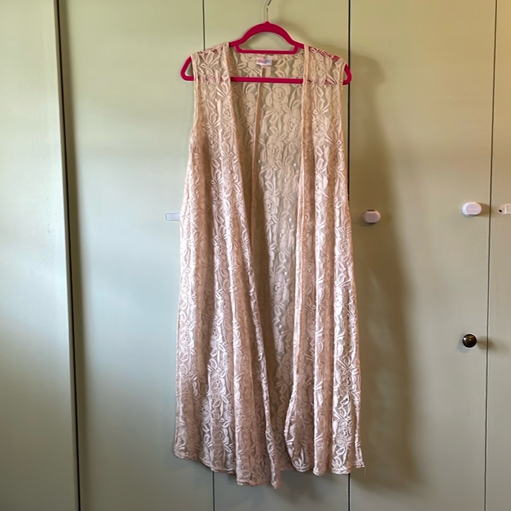 LulaRoe Lace Joy Vest